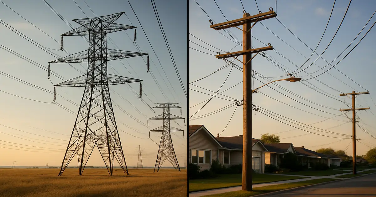 Distribution vs Transmission Power Lines