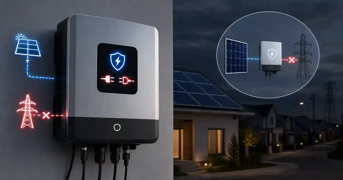 anti islanding protection in solar